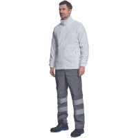 BHADRA fleece mikina biela