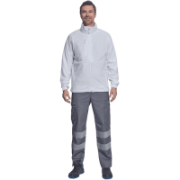 BHADRA fleece mikina biela