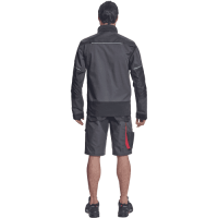 REUSEL blúza antracit/červená