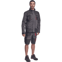 REUSEL blúza antracit/červená