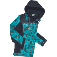 NEURUM CAMOU jacket+hood petrol blue