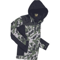 NEURUM CAMOU jacket+hood dark olive