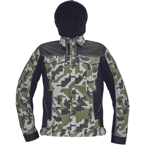 NEURUM CAMOU jacket+hood dark olive