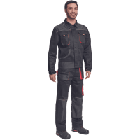 FF HANS blúza čierna/antracit