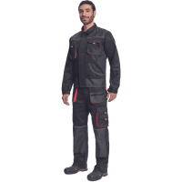 FF HANS blúza čierna/antracit