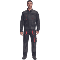 FF HANS blúza čierna/antracit