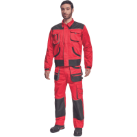 FF HANS blúza červená/antracit