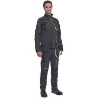 Pracovná blúza SHELDON antracitovo/žltá