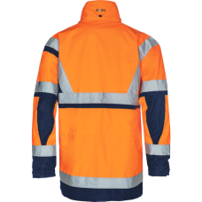 POWELL HV softsh.jacket orange/navy
