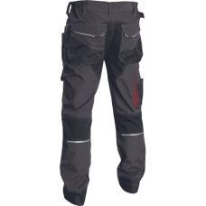 REUSEL trousers anthracite/red