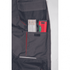 REUSEL trousers anthracite/red