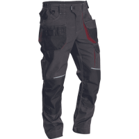 REUSEL trousers anthracite/red
