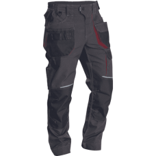 REUSEL trousers anthracite/red