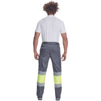 BILBAO HV nohavice sivá/žltá