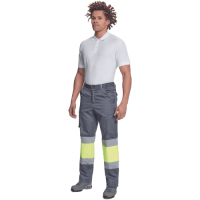 BILBAO HV nohavice sivá/žltá
