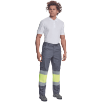 BILBAO HV nohavice sivá/žltá