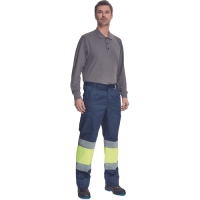 BILBAO HV trousers navy/yellow