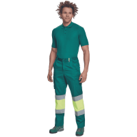 BILBAO HV trousers green/yellow