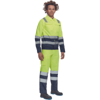 BURGOS HV trousers yellow/navy