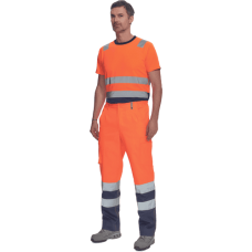 BURGOS HV nohavice oranžová/navy