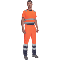 BURGOS HV trousers orange/navy