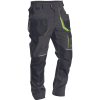 GREENDALE trousers anthracite/lime