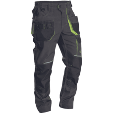 GREENDALE trousers anthracite/lime