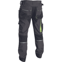 GREENDALE trousers anthracite/lime