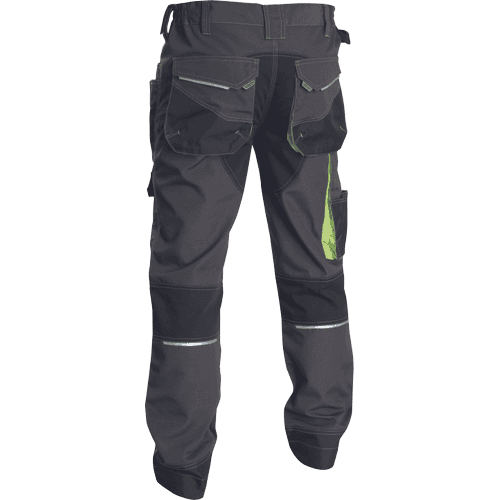 GREENDALE trousers anthracite/lime