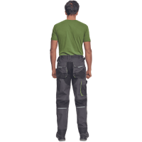 GREENDALE trousers anthracite/lime