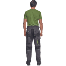 GREENDALE trousers anthracite/lime