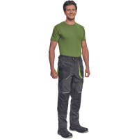 GREENDALE trousers anthracite/lime