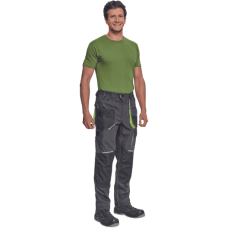 GREENDALE trousers anthracite/lime