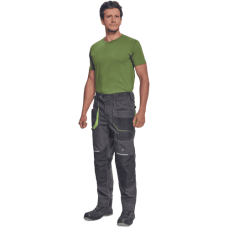 GREENDALE trousers anthracite/lime