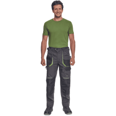 GREENDALE trousers anthracite/lime