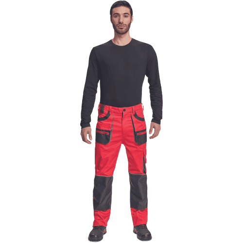 FF HANS nohavice červená/antracit