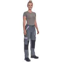 MAX SUMMER LADY pants grey/l.viol.