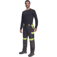 MAX VIVO nohavice čierne/žlté