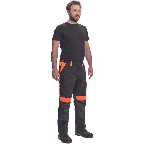 MAX VIVO nohavice čierne/oranžové