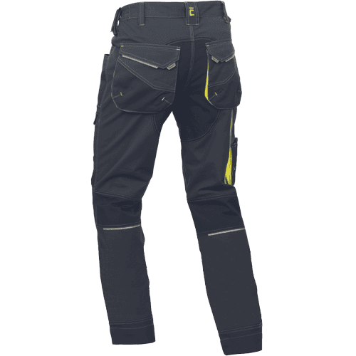 SHELDON pants anthracite/yellow