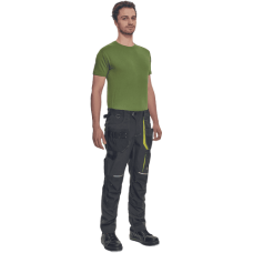 SHELDON pants anthracite/yellow