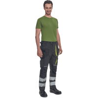 SHELDON RFLX pants anthracite/yellow