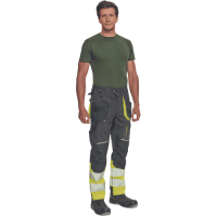 SHELDON HV DW pants anthracite/yellow