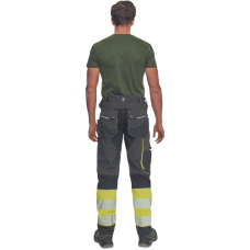 SHELDON HV DW nohavavice antracitovo/žlté