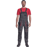 REUSEL nohavice náp antracit/červené