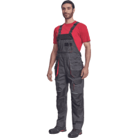 REUSEL nohavice náp antracit/červené