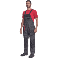 REUSEL bibpants anthracite/red