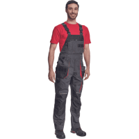 REUSEL nohavice náp antracit/červené