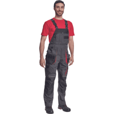 REUSEL bibpants anthracite/red