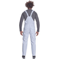 TELDE nohavice s náprsen. biele